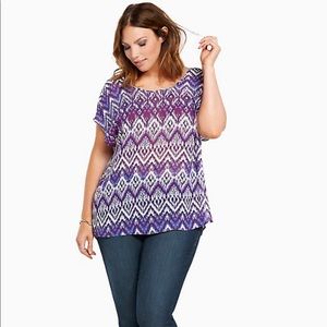 GEO PRINT BOW BACK TOP